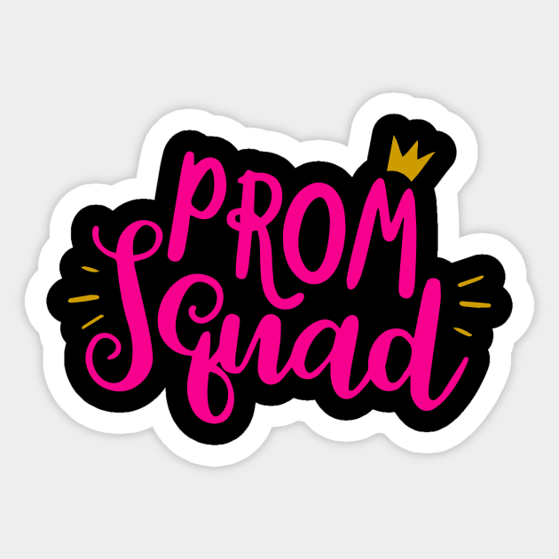 Prom Squad 2024 I Graduate Prom Class Of 2024 Sticker by Giftyshoop